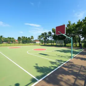 Praças com quadras e equipamentos esportivos em Ananindeua