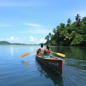 Passeios de canoa nas comunidades insulares de Ananindeua
